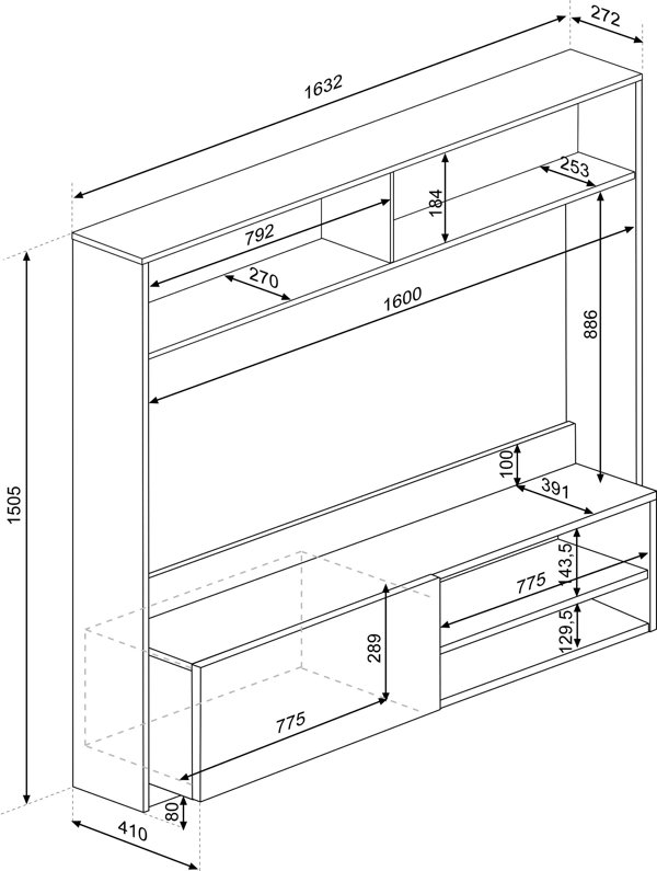 17 Stories Jariyah Entertainment Unit for TVs up to 60" Wayfair.co.uk